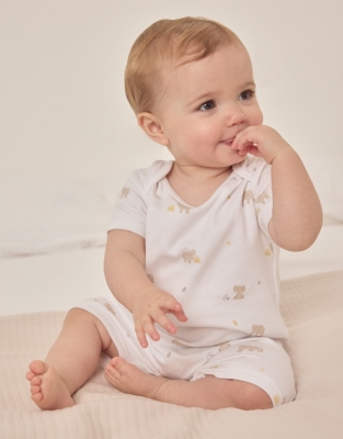 Organic Cotton Sunny Kimbo Elephant Shortie (0–24mths)