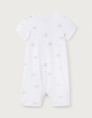 Organic Cotton Sunny Kimbo Elephant Shortie (0–9mths)