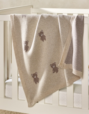 Organic Cotton Teddy Bear Blanket