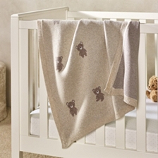 Organic Cotton Teddy Bear Blanket