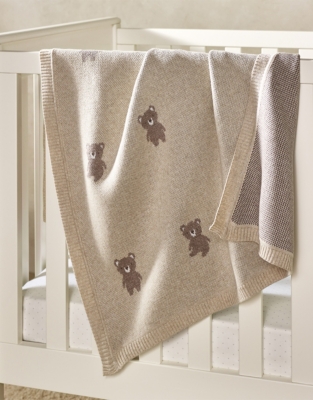 Organic Cotton Teddy Bear Blanket