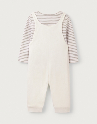 Organic Cotton Terry Little Monkey Top & Dungarees Set (0–18mths)