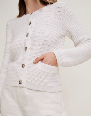 Organic Cotton Textured Knitted Jacket