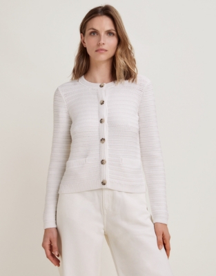 Organic Cotton Textured Knitted Jacket