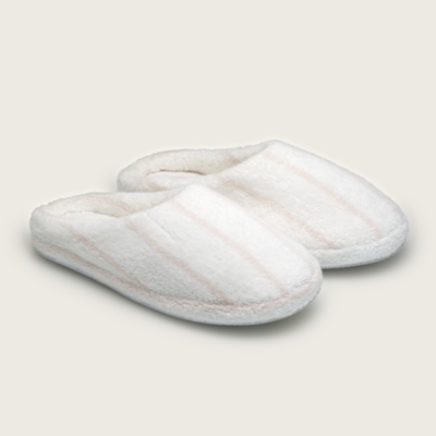 Organic Cotton Thin Stripe Slippers