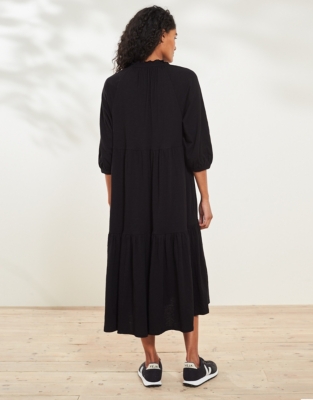 Organic-Cotton Tiered Jersey Dress | Clothing Sale | The White Company UK