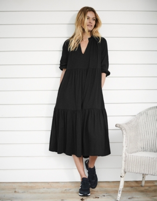 Tiered Jersey Dress