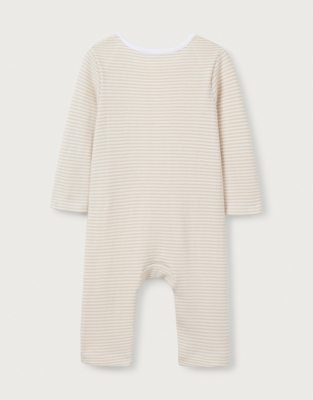 Organic Cotton Tiger Appliqué Sleepsuit (0–24mths)