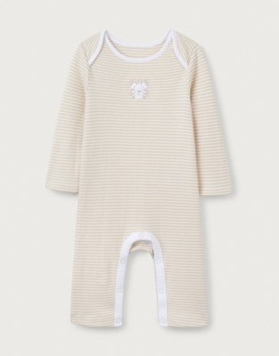 Organic Cotton Tiger Appliqué Sleepsuit (0–24mths)