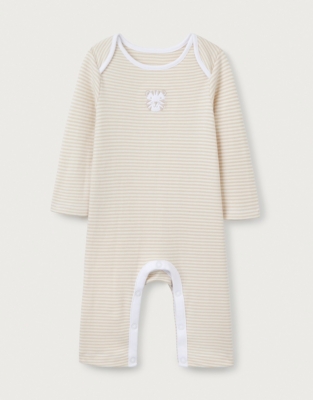 Organic Cotton Tiger Appliqué Sleepsuit (0–24mths)