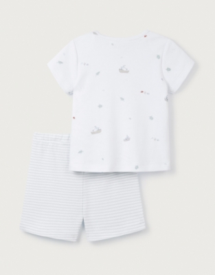 Organic Cotton Tiny Explorer Pajama Set (0–24mths)