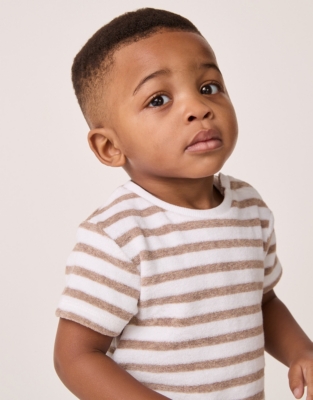 Organic Cotton Toweling T-Shirt & Shorts Set (0–18mths)