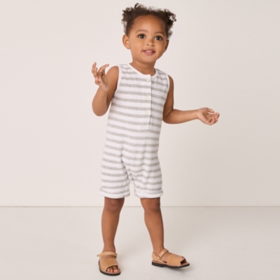Organic Cotton Towelling Romper (0–24mths)