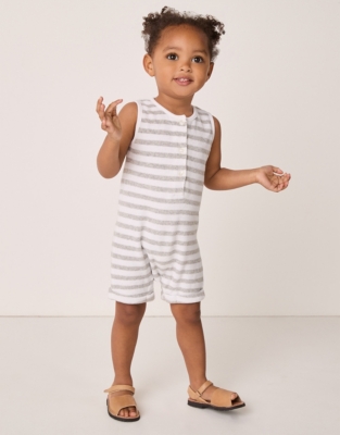Organic Cotton Towelling Romper (0–24mths)