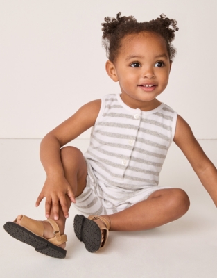 Organic Cotton Towelling Romper (0–24mths)