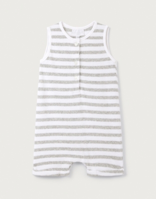 Organic Cotton Towelling Romper (0–24mths)