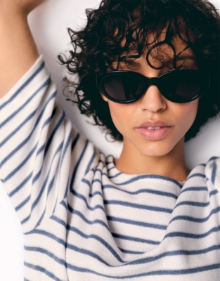 Organic Cotton Towelling Striped T-shirt