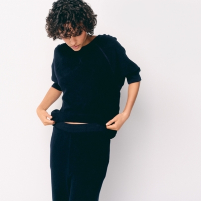 Organic Cotton Towelling Sweatshirt