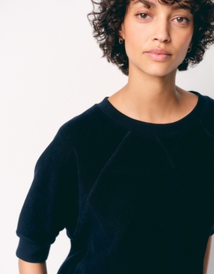Organic Cotton Towelling Sweatshirt