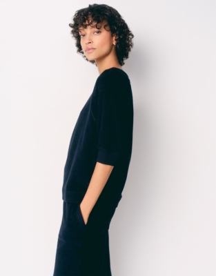 Organic Cotton Towelling Sweatshirt