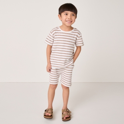 Organic Cotton Towelling T-Shirt & Shorts Set (18mths–6yrs)