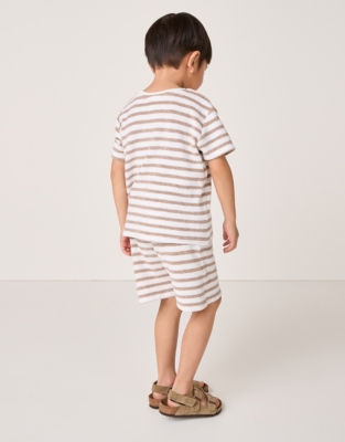 Organic Cotton Towelling T-Shirt & Shorts Set (18mths–6yrs)
