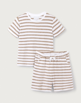 Organic Cotton Towelling T-Shirt & Shorts Set (18mths–6yrs)