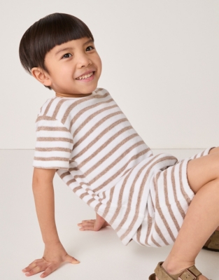 Organic Cotton Towelling T-Shirt & Shorts Set (18mths–6yrs)