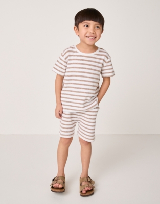 Organic Cotton Towelling T-Shirt & Shorts Set (18mths–6yrs)