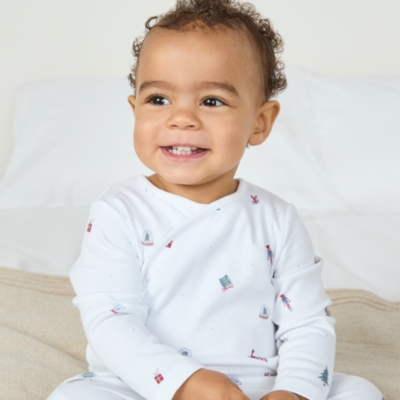 Organic Cotton Toys Wrap Sleepsuit (0–24mths)