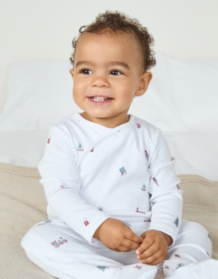 Organic Cotton Toys Wrap Sleepsuit (0–24mths)