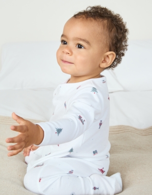 Organic Cotton Toys Wrap Sleepsuit (0–24mths)