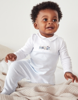 Collared sleepsuit hot sale