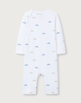 Organic Cotton Transport Sleepsuit (0–9mths)