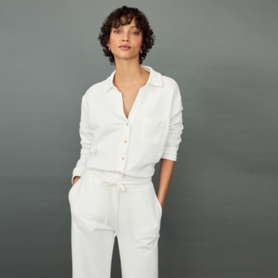 Organic Cotton Travel Wide Leg Trousers