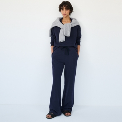 Organic Cotton Travel Wide Leg Trousers