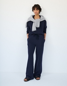 Organic Cotton Travel Wide Leg Trousers