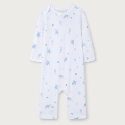 Organic Cotton Turtle Print Sleepsuit (0–24mths)