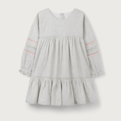 Organic Cotton Twill Dress (0–18mths)