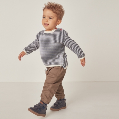 Organic Cotton Twill Joggers (0–18mths)