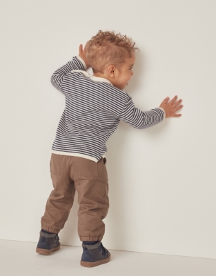 Organic Cotton Twill Joggers (0–18mths)