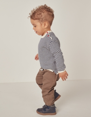 Organic Cotton Twill Joggers (0–18mths)