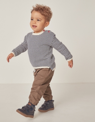 Organic Cotton Twill Joggers (0–18mths)