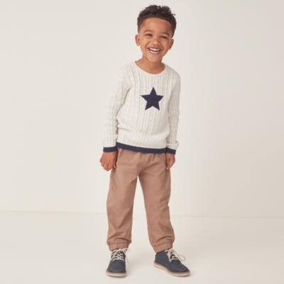 Organic Cotton Twill Joggers (1–6yrs)