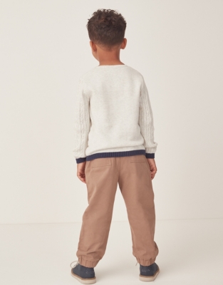 Organic Cotton Twill Joggers (1–6yrs)