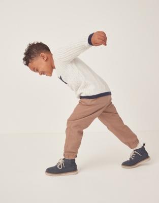 Organic Cotton Twill Joggers (1–6yrs)