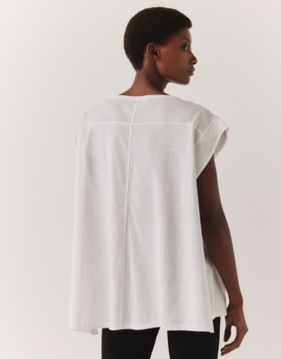 Organic Cotton Ultimate Oversized Lounge T-Shirt - White