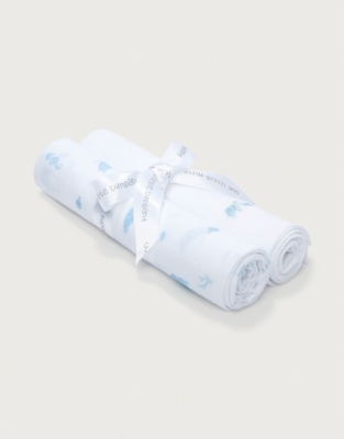 Organic Cotton Under The Sea Muslins – Set of 2