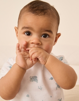 Organic Cotton Under The Sea Shortie (0–24mths)