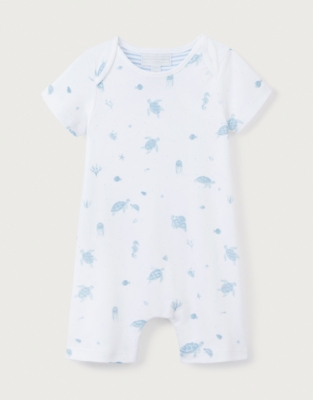 Organic Cotton Under The Sea Shortie (0–24mths)